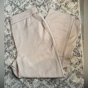 Satin Beige Trousers